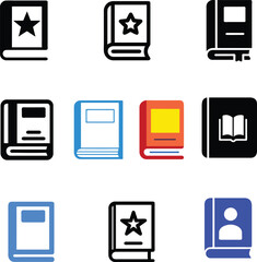 new book icon set design