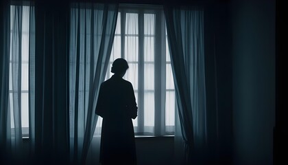 A window in the dark