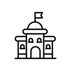 Goverment Building vector icon