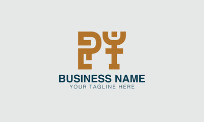 PY P py initial logo | initial based abstract modern minimal creative logo, vector template image. luxury logotype logo, real estate homie logo. typography logo. initials logo