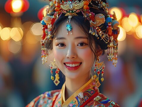 A cultural performance during Lunar New Year celebrations