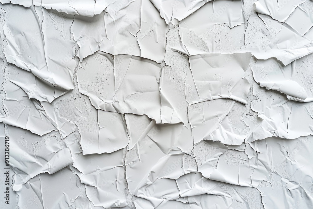 Poster A close-up shot of a small amount of white paint, ideal for use in designs and graphics where a touch of whiteness is needed