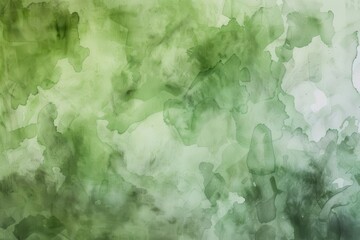 soft watercolor wash in various shades of green creating a fresh and organic background texture adds depth and interest to the serene composition