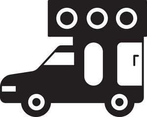 Motor Home Car Icon
