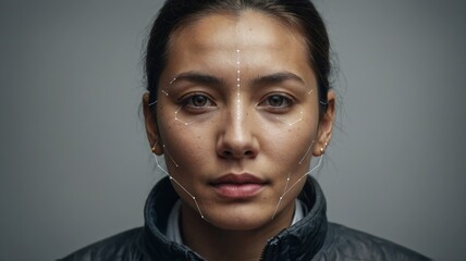 CCTV AI Facial Recognition Camera Zoom in Recognizes