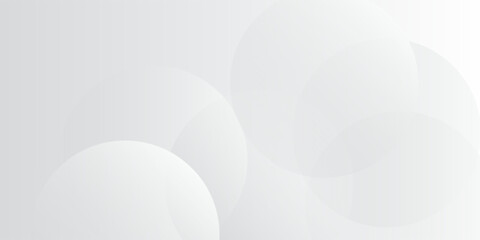 Abstract background with circles and halftone dots pattern. Grey and white backdrop modern vector background grey circle