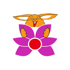 Make a Professional Rabbit Hand Flower Vector
