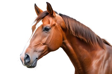 Obraz premium horse head isolated on white