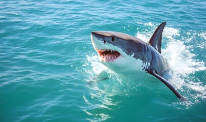 Attack great white shark, Generative AI