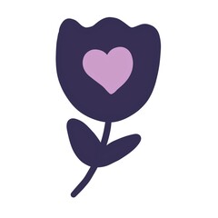 A single flower. Digital illustration. Design of covers, postcards, invitations, things