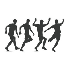 Football Players Silhouettes , vector pack, various pose set