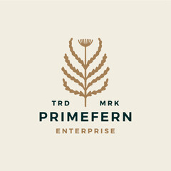 fern leaf garden gardening logo vector icon illustration © gaga vastard