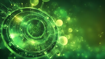 Obraz premium A green background with a green circle in the middle