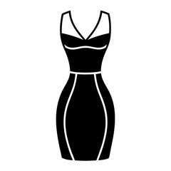 Bodycon Dress art vector illustration
