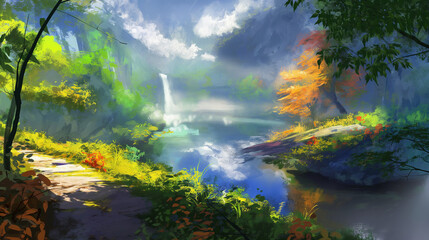 landscape with water