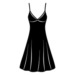 Slip Dress art vector illustration