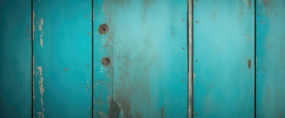 Blending cool blue and warm Cyan hues with a distressed vintage rustic design textured background