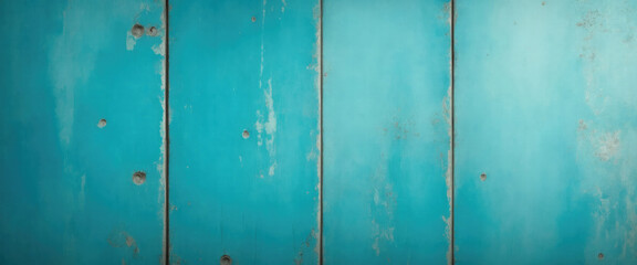 Obraz premium Blending cool blue and warm Cyan hues with a distressed vintage rustic design textured background