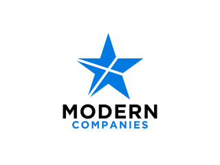 Star Logo. Flat Vector Logo Design