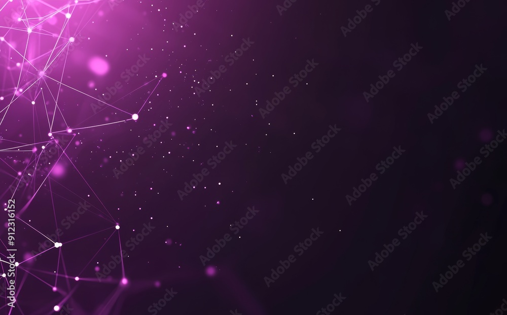 Poster an abstract background encircled by polygonal shapes and connecting lines. molecular technology. big