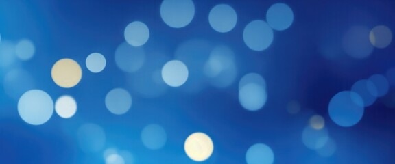 Blue and Gold Abstract bokeh background