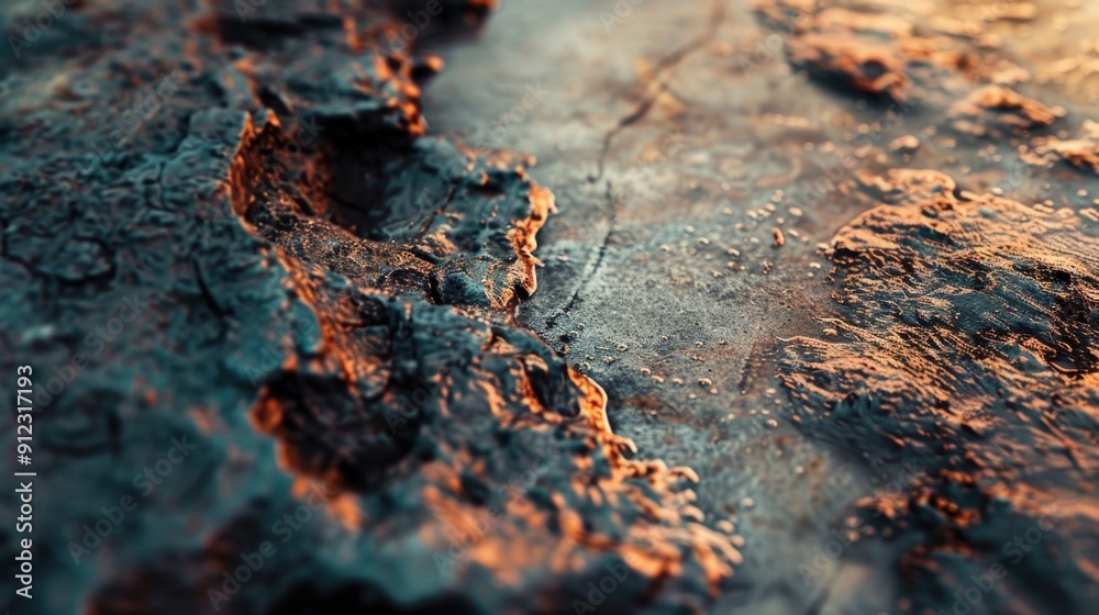 Aufkleber a close-up shot of a rocky surface with detailed texture and patterns
