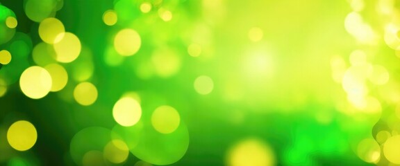 Obraz premium Green and Gold Abstract bokeh background