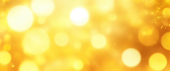 Yellow and Gold Abstract bokeh background