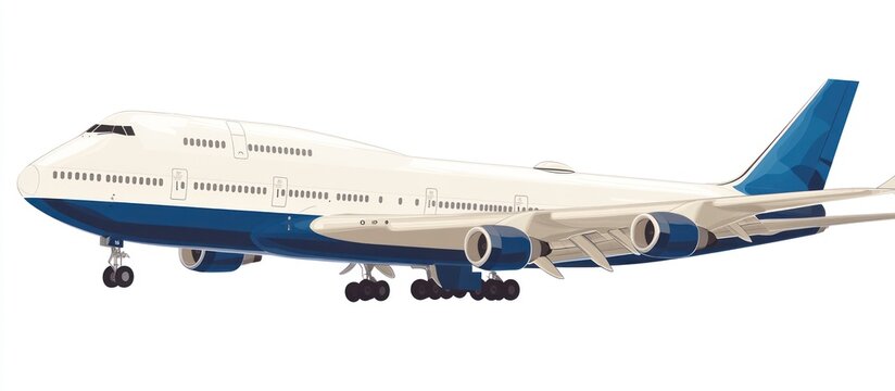 Boeing 747 Airplane Illustration