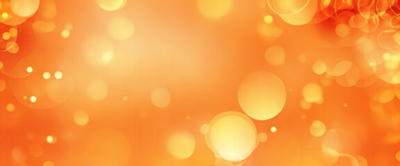 Orange and Gold Abstract bokeh background