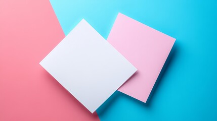 Blank coupon with a soft, pastel color background