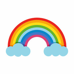 Rainbow  art vector illustration
