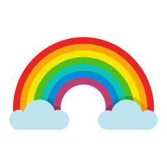 Rainbow  art vector illustration