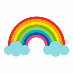 Rainbow  art vector illustration