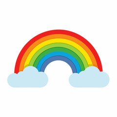 Rainbow  art vector illustration