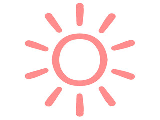 シンプルな太陽のイラスト素材