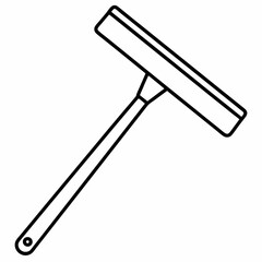 Squeegee art vector illustration