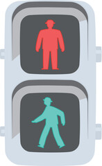 LED式歩行者用信号機（全点灯）