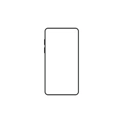 Templates of modern smartphone icon. Vector phone mockup. Isolated on white vector