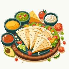 Mexican food vector illustration