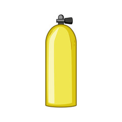 isometric diving cylinder cartoon. realistic sitting, co2 snorkeling, man bottle isometric diving cylinder sign. isolated symbol vector illustration