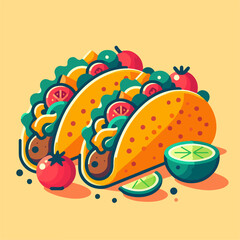Mexican food vector illustration