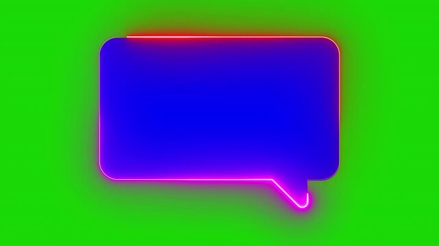 text box on green screen