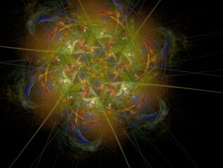 Imaginatory fractal abstract background Image