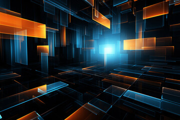 Naklejka premium Dynamic Background Chronicles Unveiling the Poster Fusion Odyssey Rangercore Radiance in Motion Navigating Transportcore Adventures