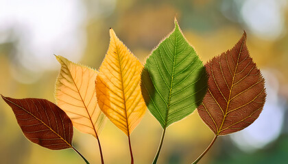 Obraz premium blatt, herbst, close up, textur, photo, 3d, neu, bunt, abstrakt, blätter, hintergrund, copy space, natur, fall, baum, pflanze, jahreszeit, laub, gelb, 