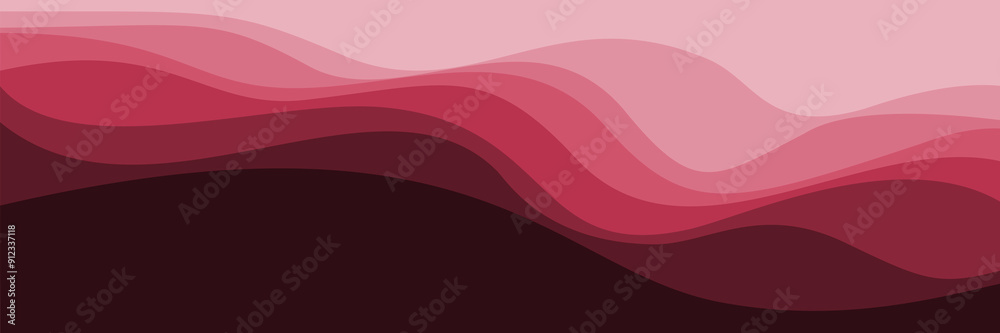 Canvas Prints minimalist pink gradient wave illustration vector design good for ads, advertising, wallpaper, backdrop, background, web banner, and design template