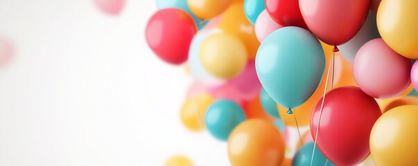 Colorful balloons create a joyful atmosphere for a celebration