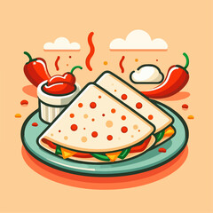 Mexican food vector illustration