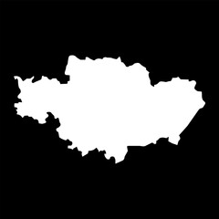 Obraz premium Madona district map, administrative division of Latvia. Vector illustration.